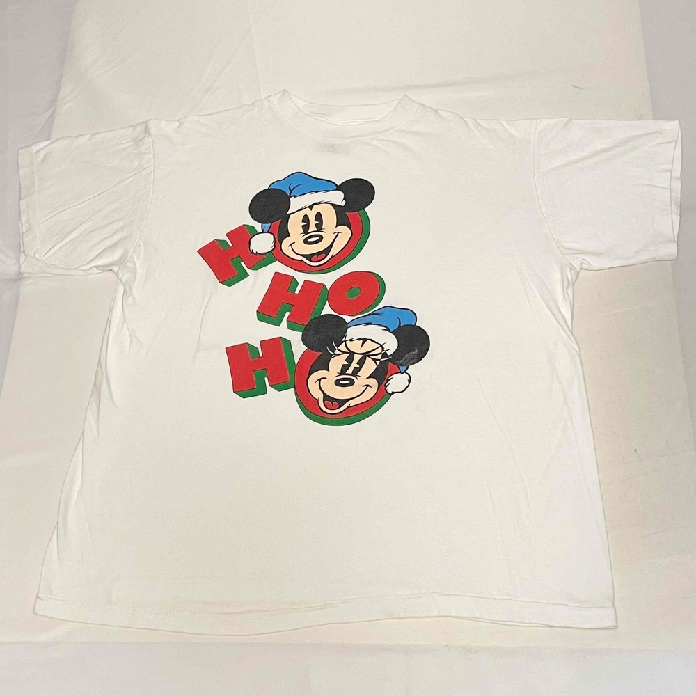 Vintage Mickey & Minnie Mouse Christmas Sleep Shirt Night Gown Dress Holiday